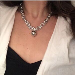 Silver Chunky Chain Necklace